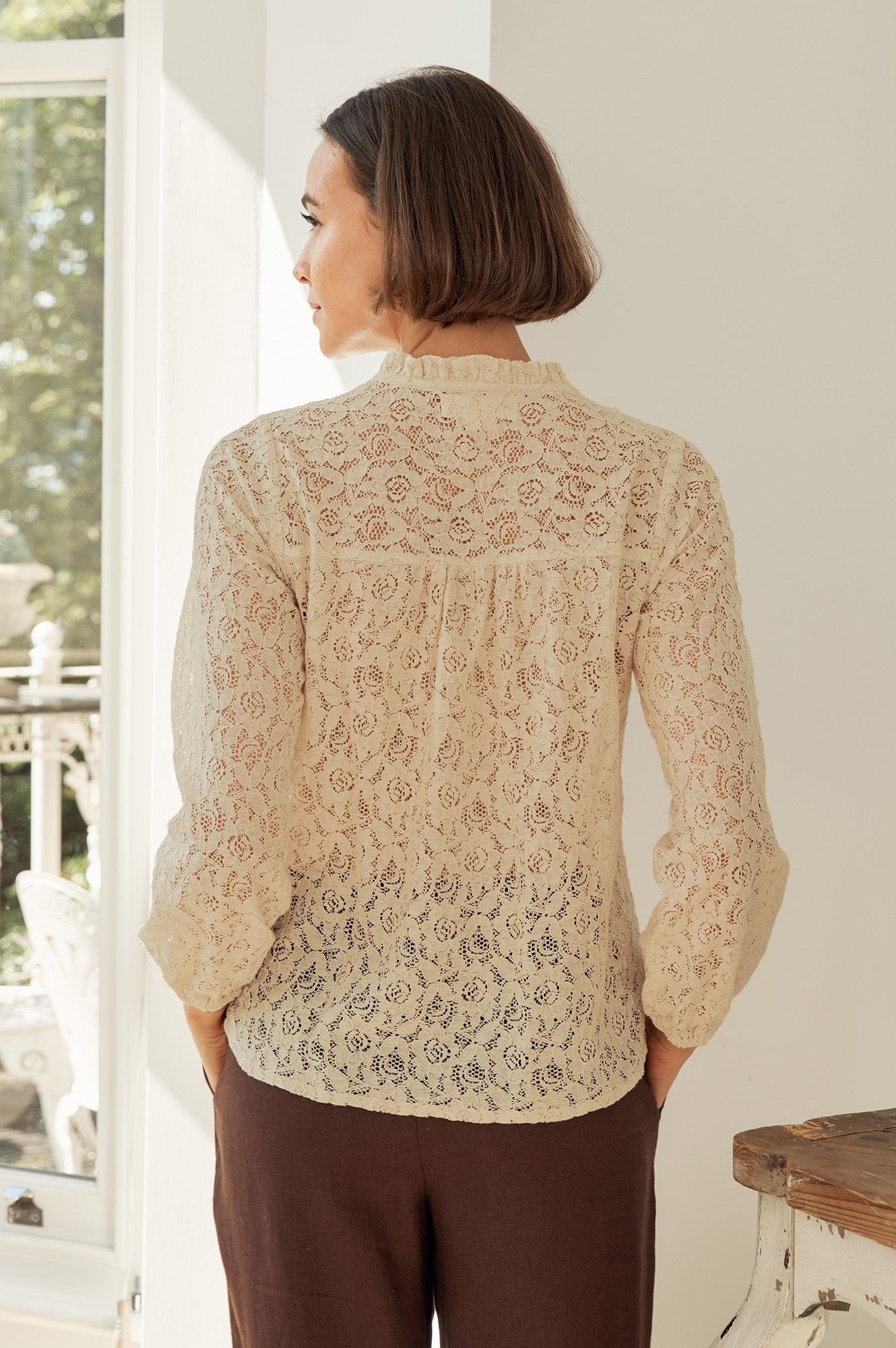 Amelie Lace Blouse | Ivory - Image 6