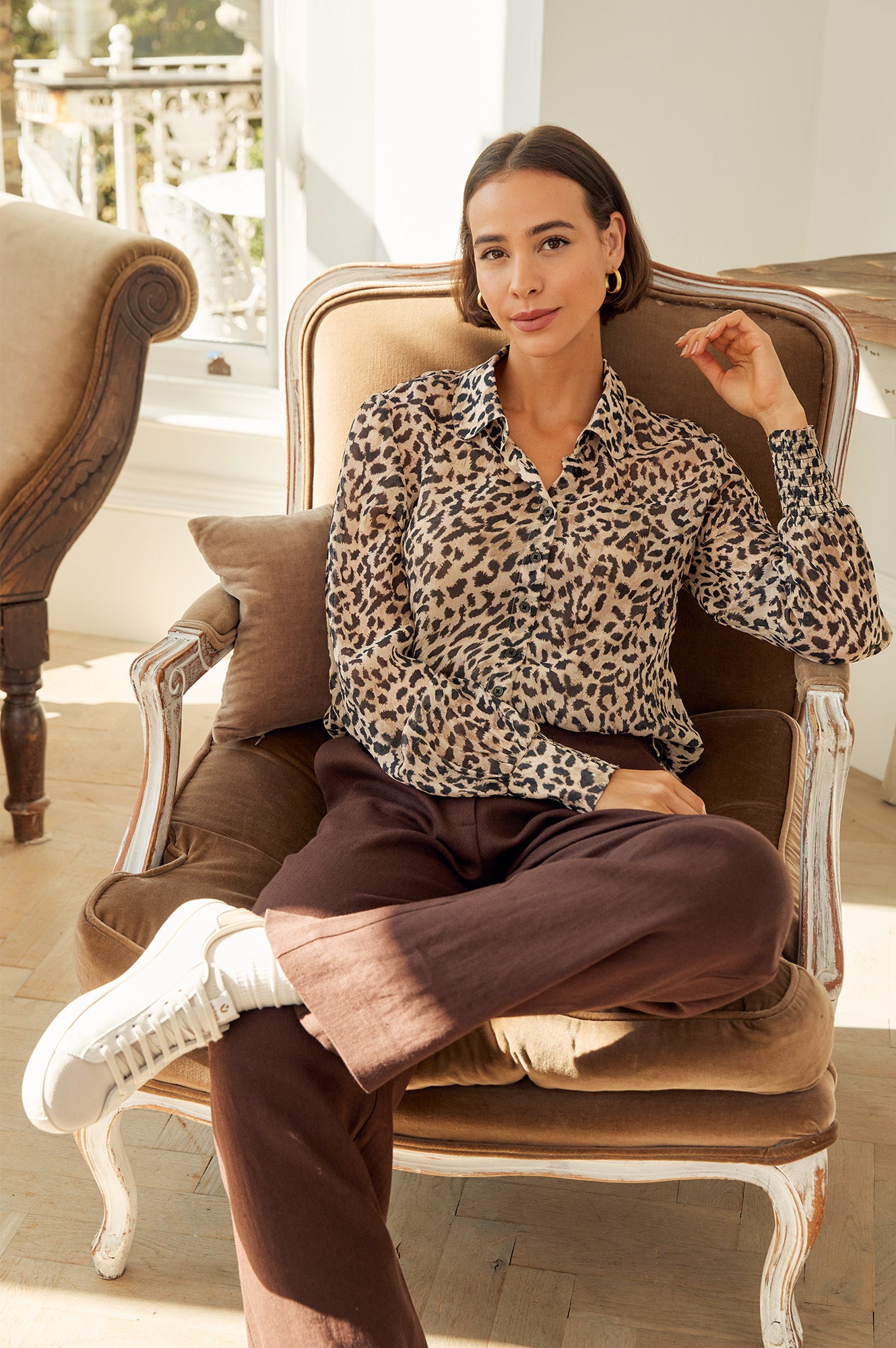 Ffion Blouse | Leopard Print - Image 3
